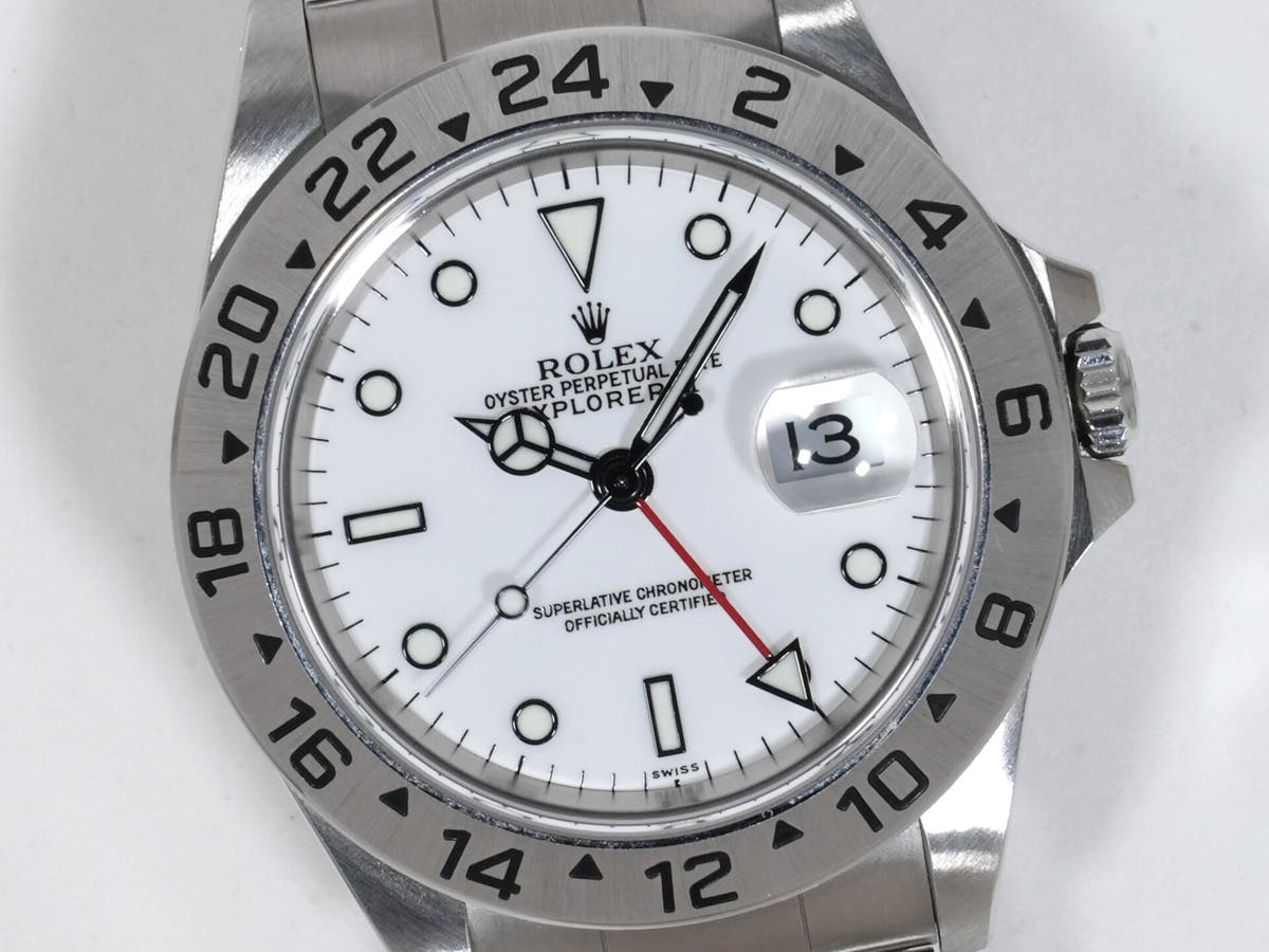 ロレックス エクスプローラーII Ref.16570 SS ホワイト文字盤 中古 hkheqp4d