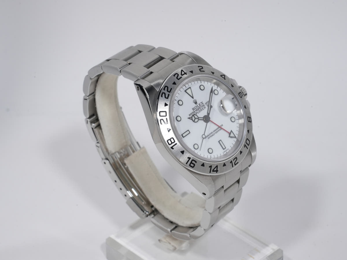ロレックス エクスプローラーII Ref.16570 SS ホワイト文字盤 中古 hkheqp4d
