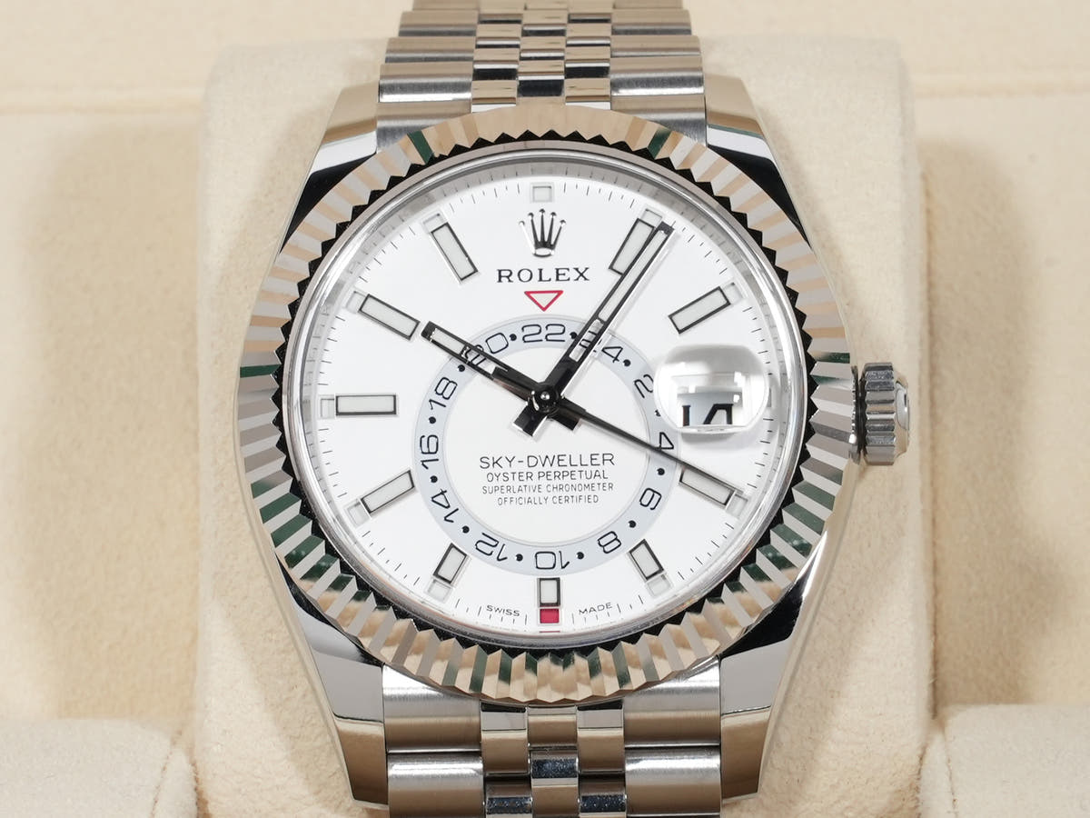 Rolex Sky-Dweller Ref.326934 SS/WG White Dial Jubilee Bracelet Used 6iumhq27