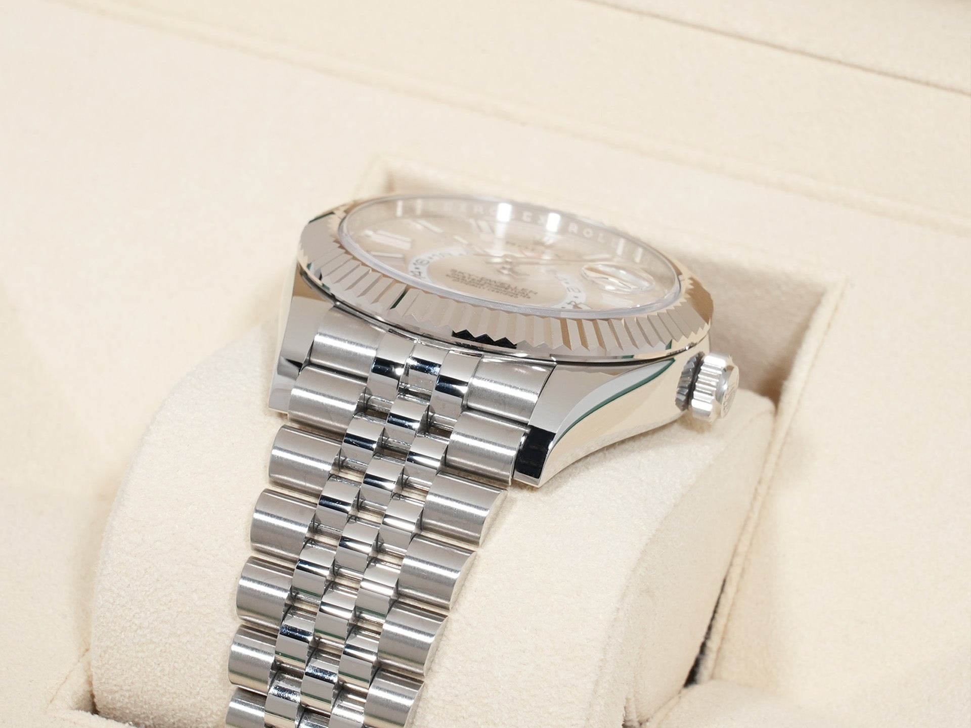 Rolex Sky-Dweller Ref.326934 SS/WG White Dial Jubilee Bracelet Used 6iumhq27