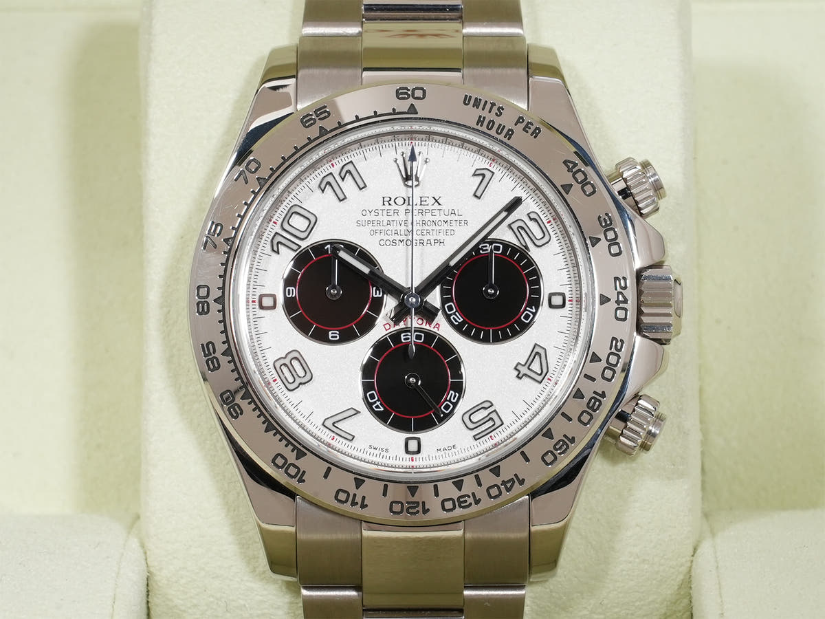 Rolex Daytona Ref.116509 18KWG White Arabic Dial Used 576dmvsu