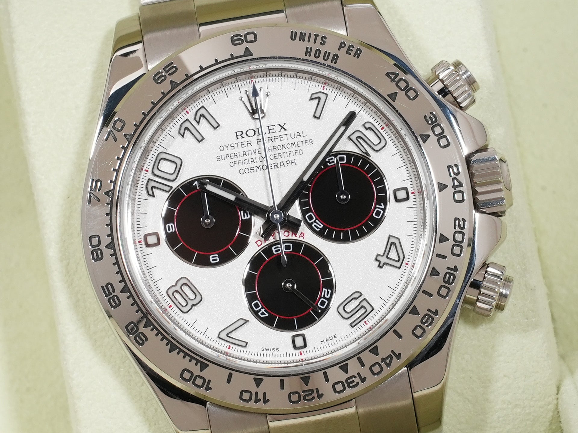 Rolex Daytona Ref.116509 18KWG White Arabic Dial Used 576dmvsu