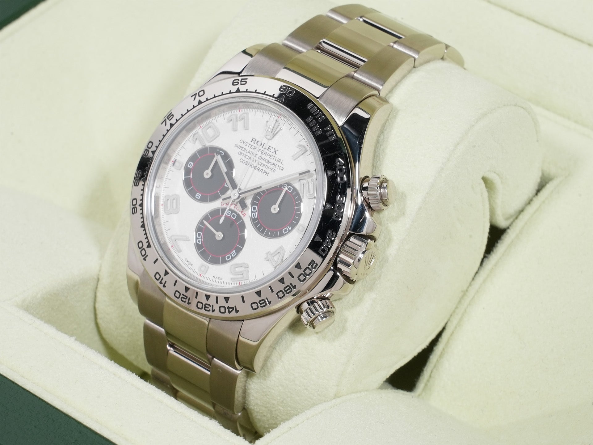 Rolex Daytona Ref.116509 18KWG White Arabic Dial Used 576dmvsu