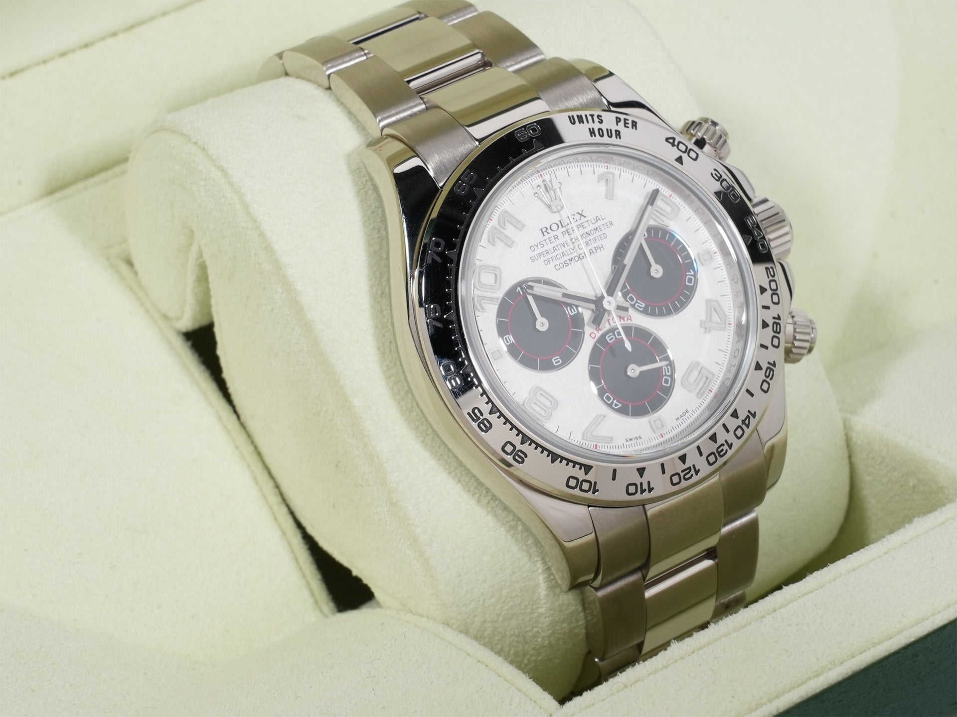 Rolex Daytona Ref.116509 18KWG White Arabic Dial Used 576dmvsu