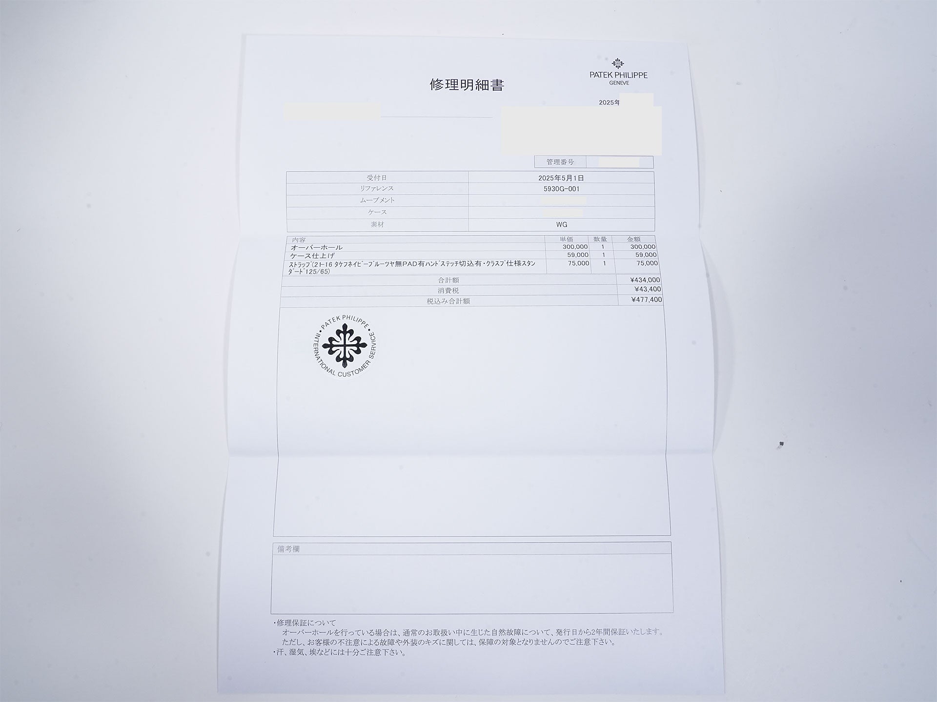 パテックフィリップ コンプリケーション ワールドタイム クロノグラフ Ref.5930G-001 18KWG ブルー文字盤 美品 pf4aa4xb