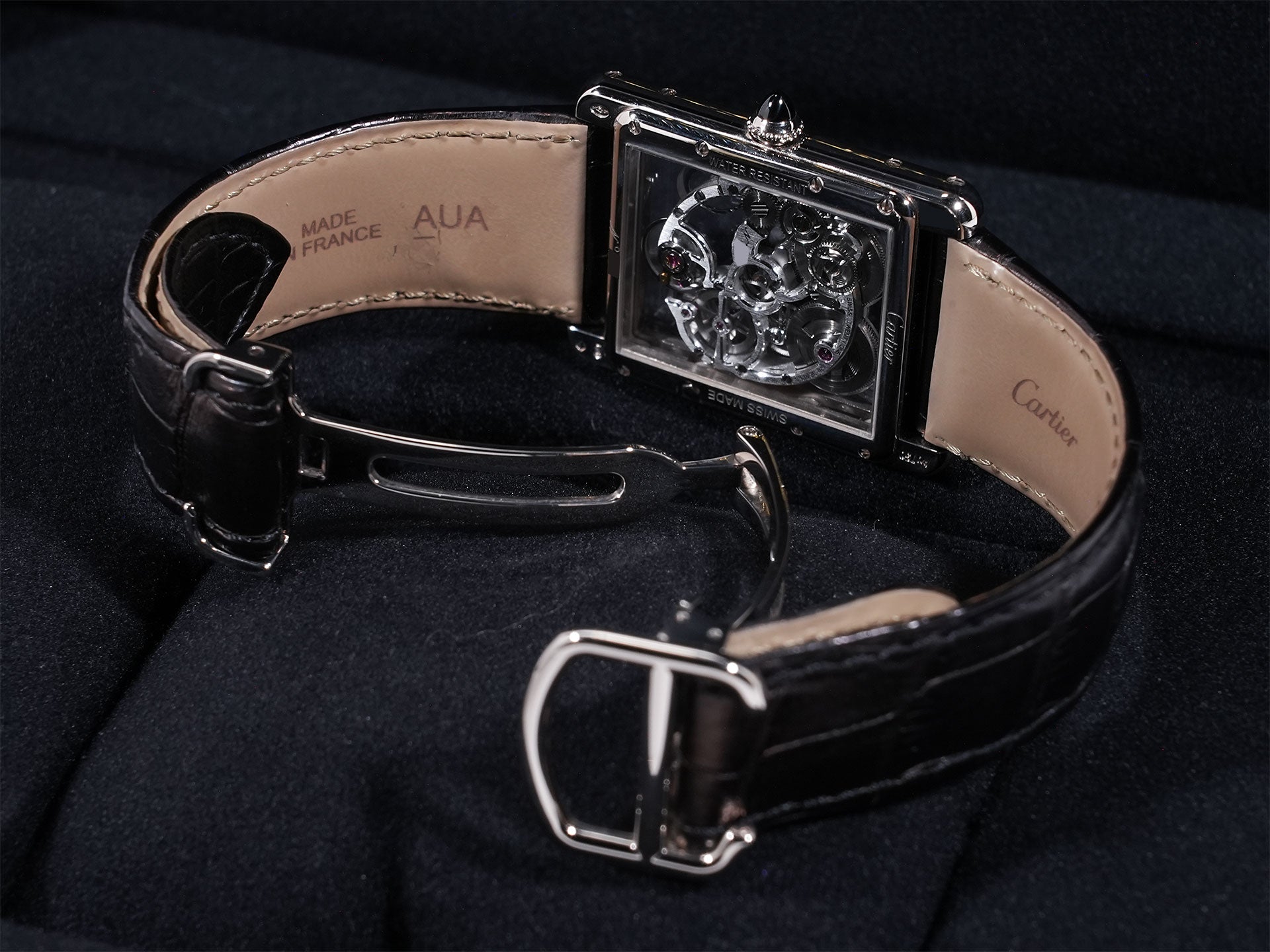 カルティエ タンク ルイ カルティエ Ref.W5310012 18KWG スケルトン文字盤 美品 8b7de4fv
