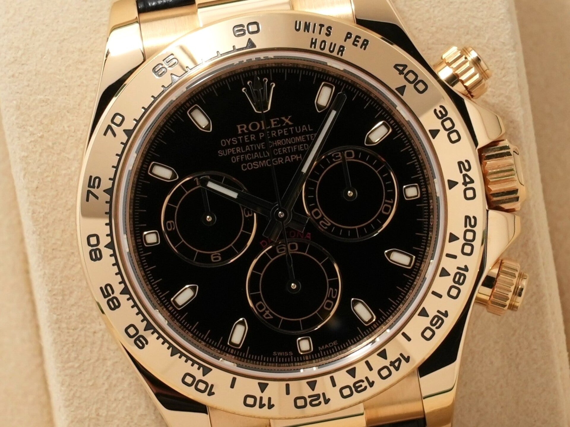 ロレックス デイトナ Ref.116518 18KYG ブラック文字盤 美中古 whirph6k
