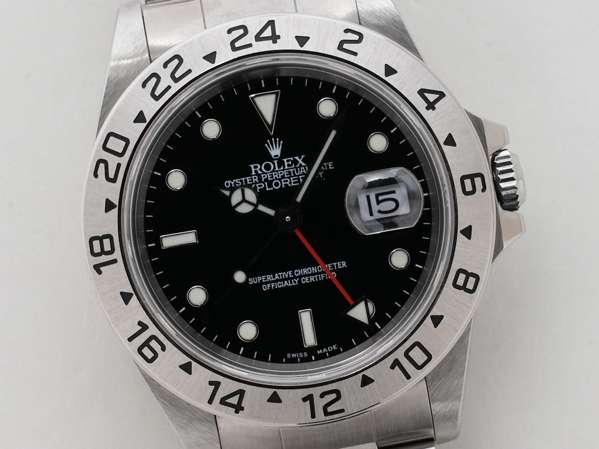 ロレックス エクスプローラーII Ref.16570 SS ブラック文字盤 美中古 r8qxkwbs