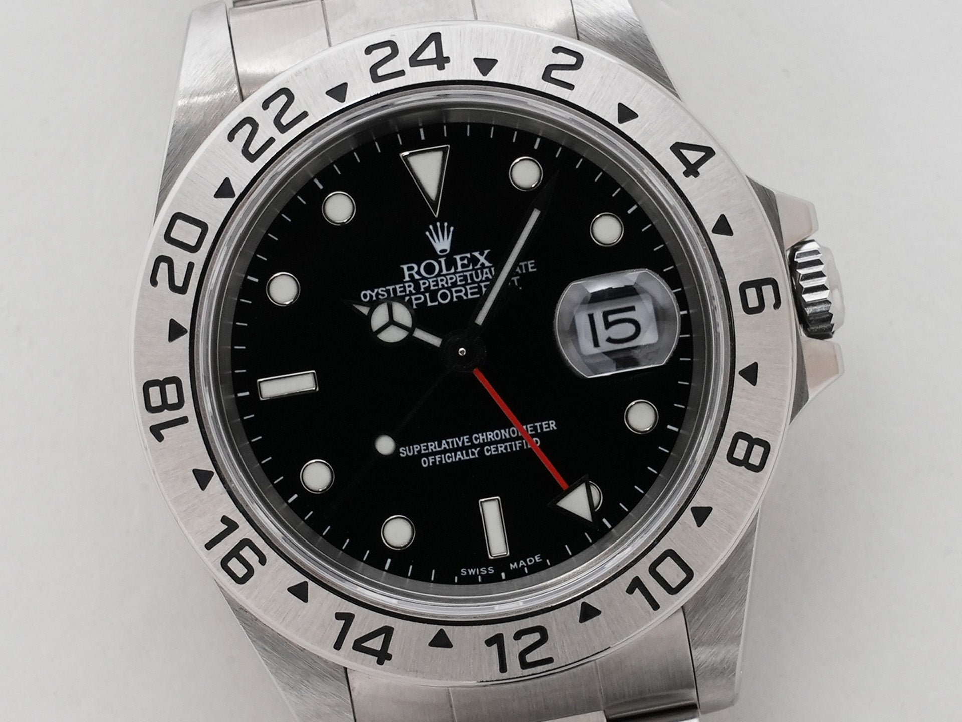 ロレックス エクスプローラーII Ref.16570 SS ブラック文字盤 美中古 r8qxkwbs
