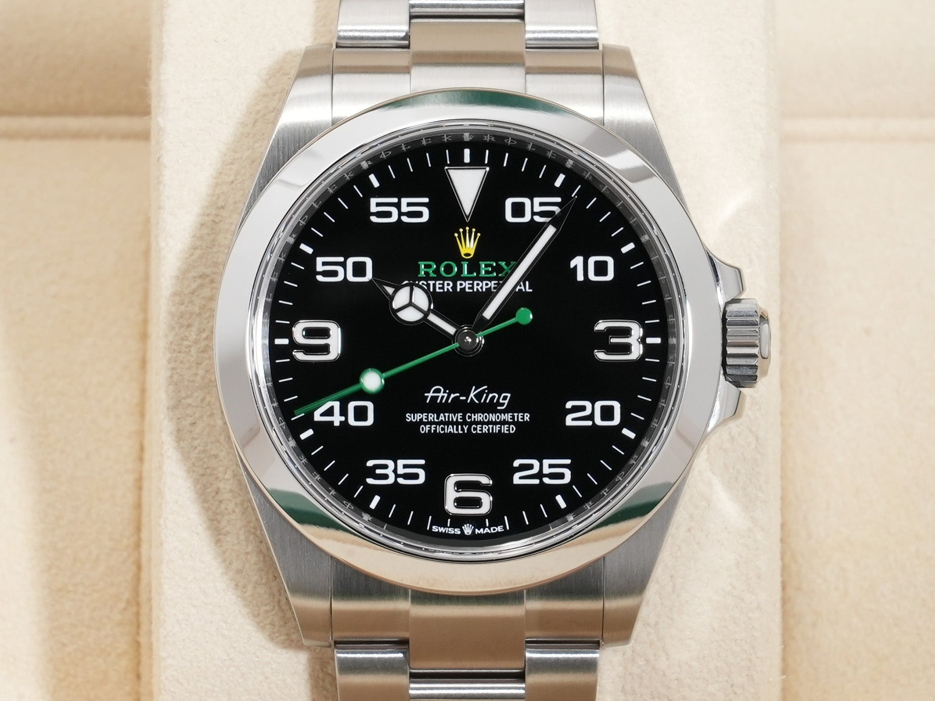 ロレックス エアキング Ref.126900 SS ブラック文字盤 美品 tp693poo