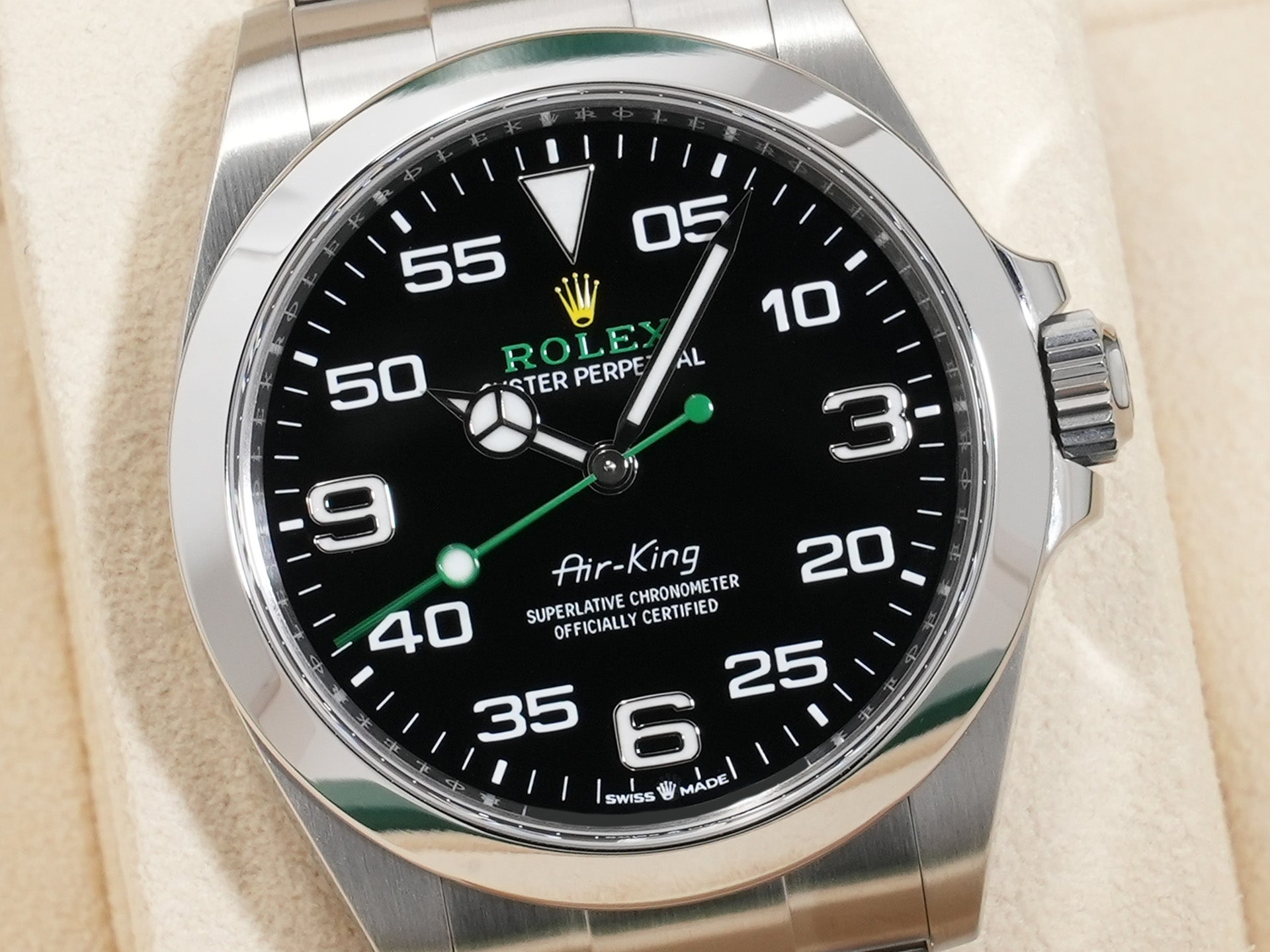 ロレックス エアキング Ref.126900 SS ブラック文字盤 美品 tp693poo