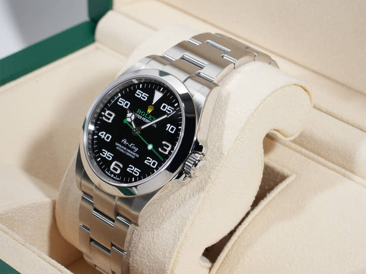 ロレックス エアキング Ref.126900 ステンレススチール ブラック文字盤