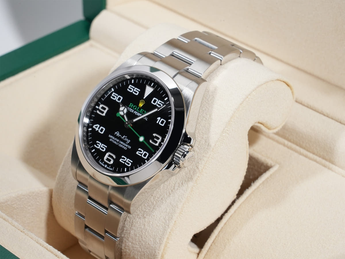 ロレックス エアキング Ref.126900 SS ブラック文字盤 美品 tp693poo