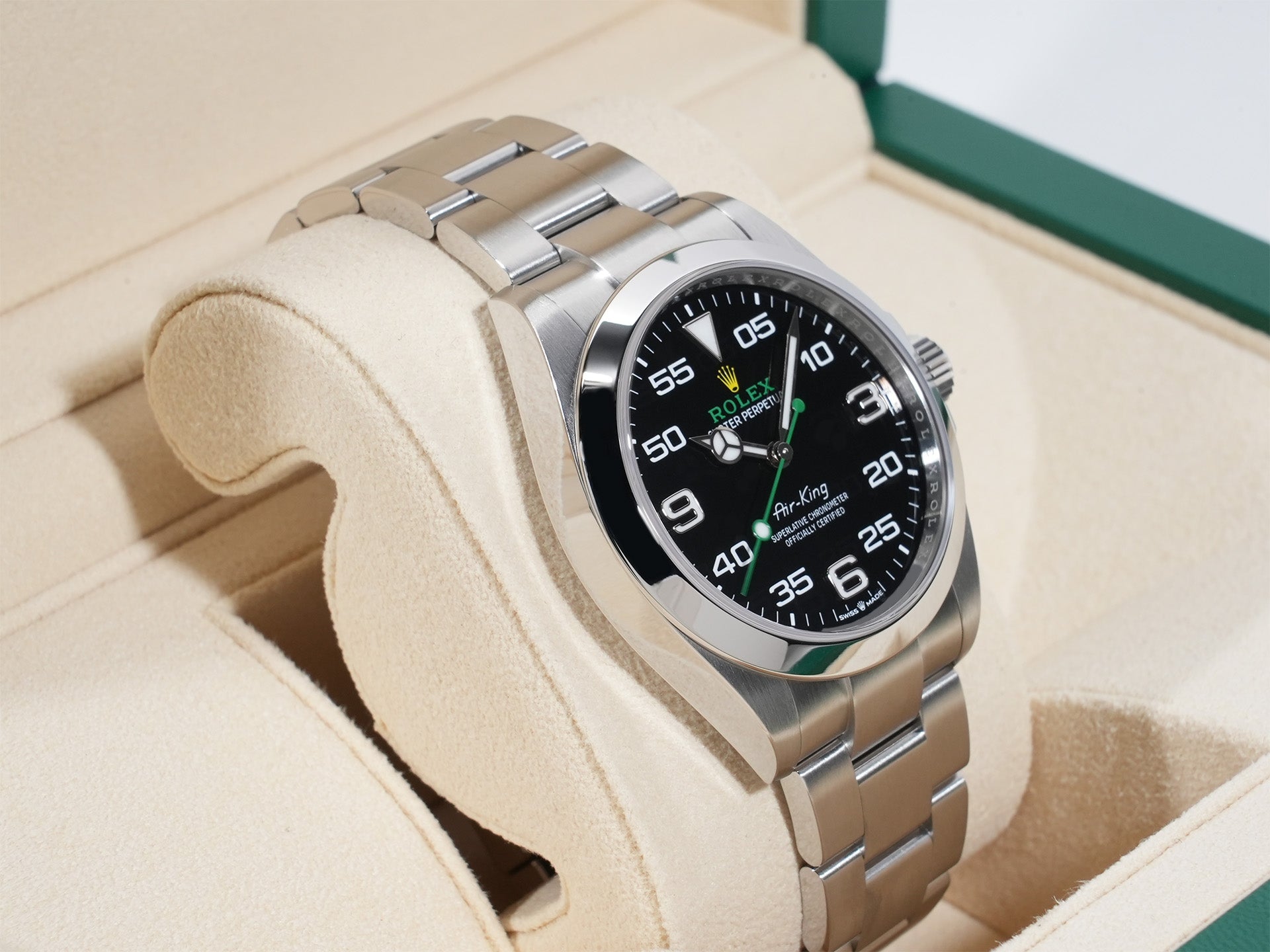 ロレックス エアキング Ref.126900 SS ブラック文字盤 美品 tp693poo