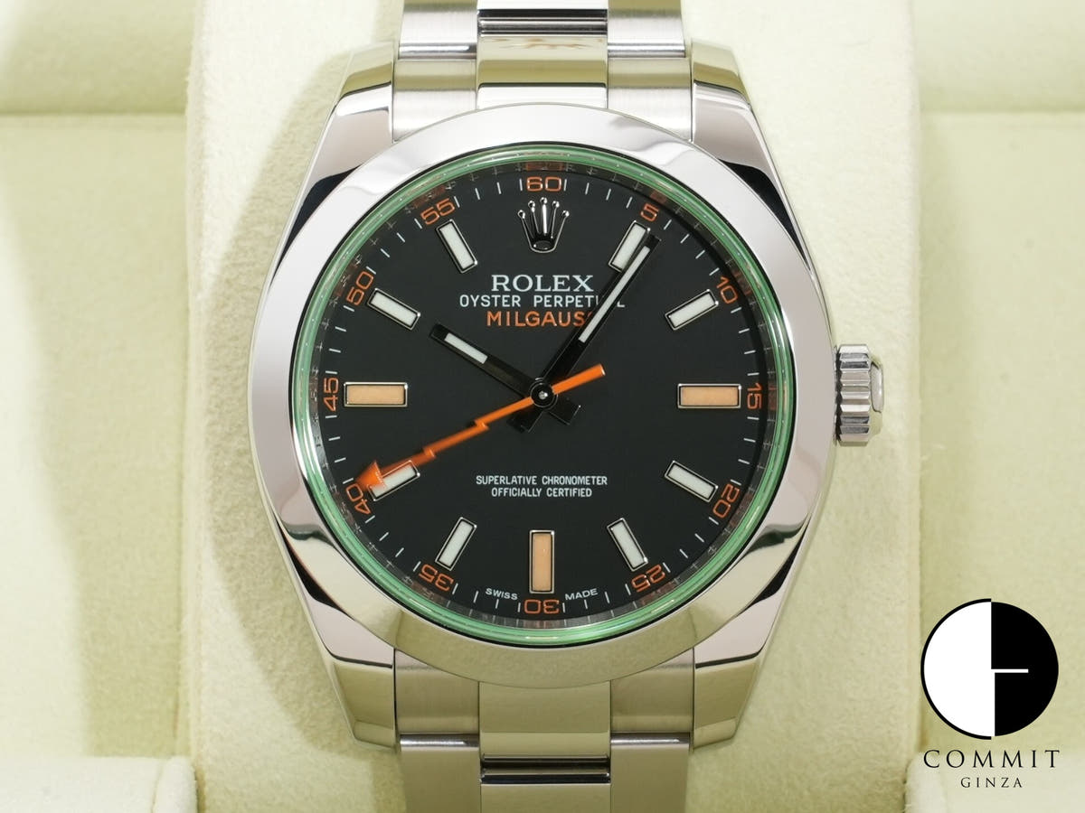 ロレックス ミルガウス Ref.116400GV SS ブラック文字盤 中古 vtnq4jso