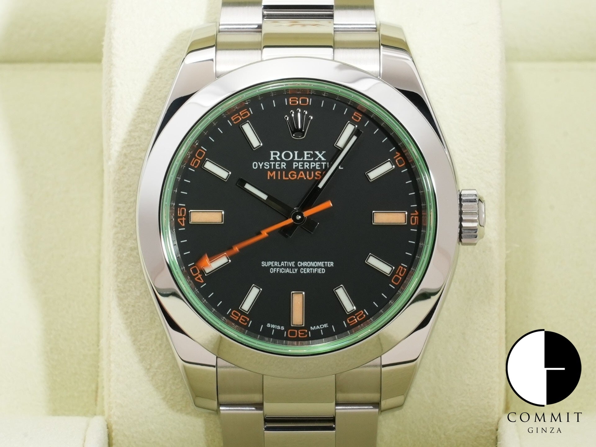 ロレックス ミルガウス Ref.116400GV SS ブラック文字盤 中古 vtnq4jso