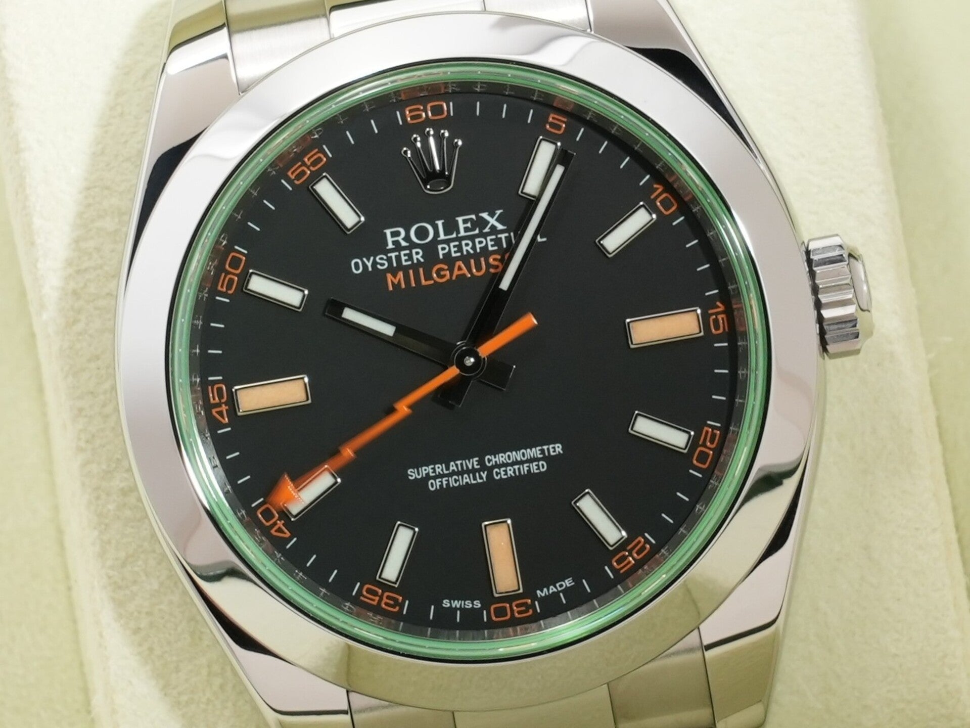ロレックス ミルガウス Ref.116400GV SS ブラック文字盤 中古 vtnq4jso