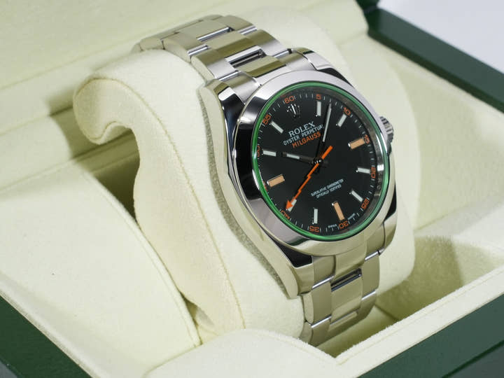 ロレックス ミルガウス Ref.116400GV ステンレススチール ブラック文字盤