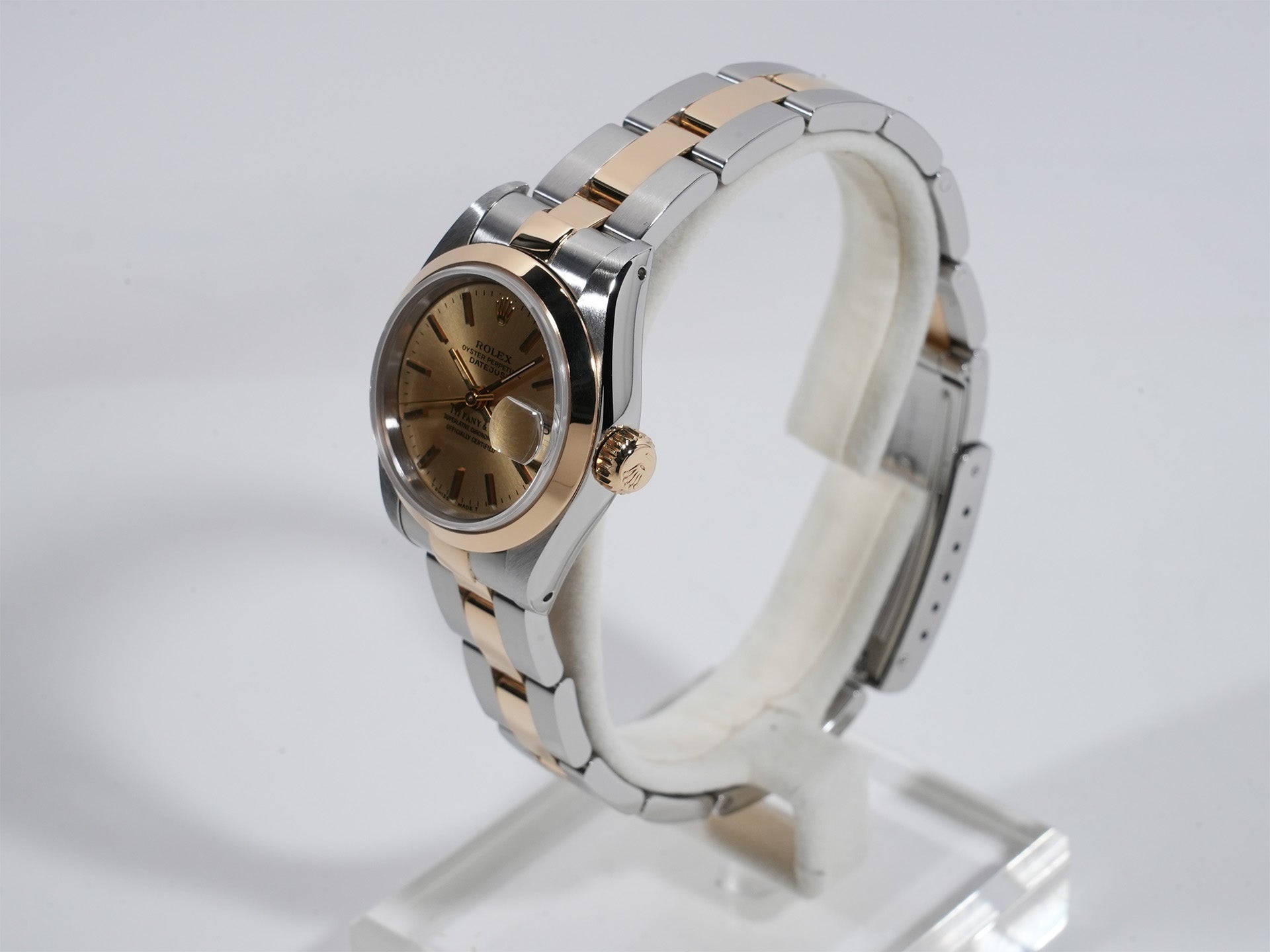 ロレックス デイトジャスト TIFFANY＆CO. Ref.69163 ステンレススチール/イエローゴールド シャンパン文字盤