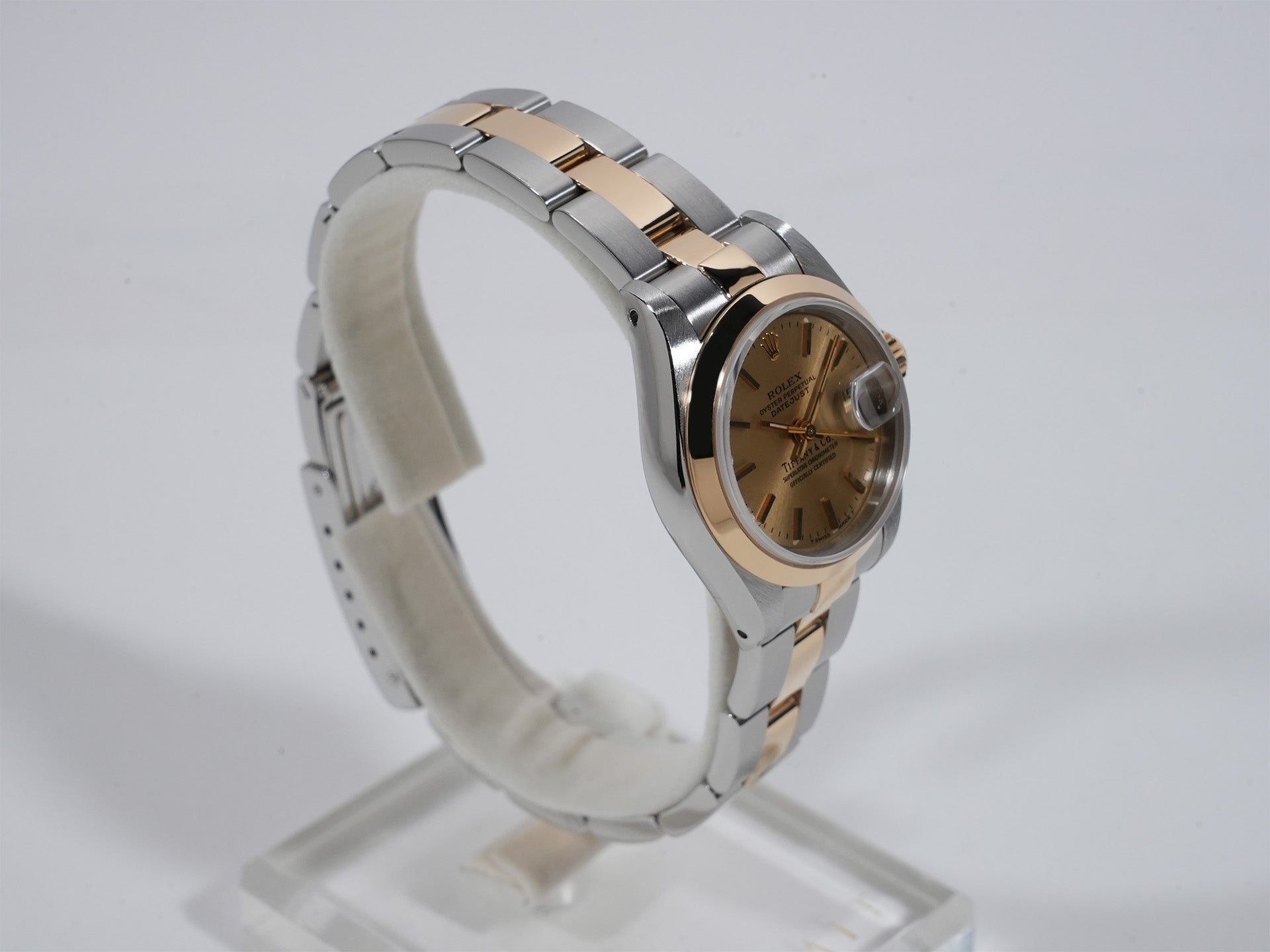 ロレックス デイトジャスト TIFFANY＆CO. Ref.69163 ステンレススチール/イエローゴールド シャンパン文字盤