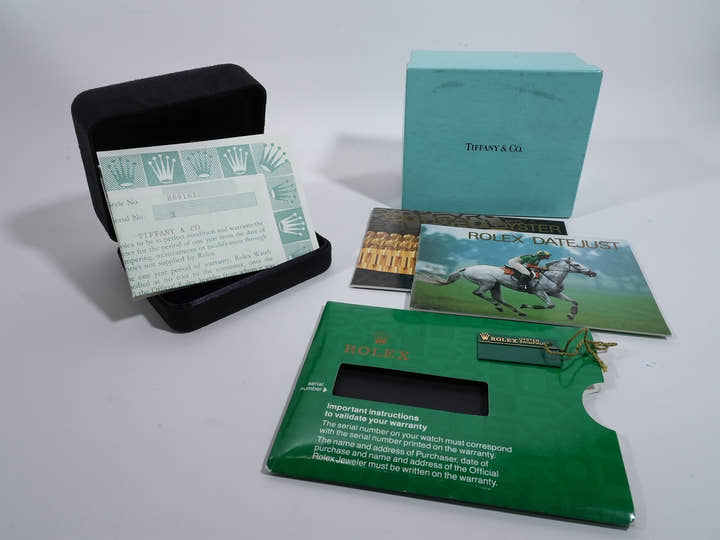 ロレックス デイトジャスト TIFFANY＆CO. Ref.69163 ステンレススチール/イエローゴールド シャンパン文字盤