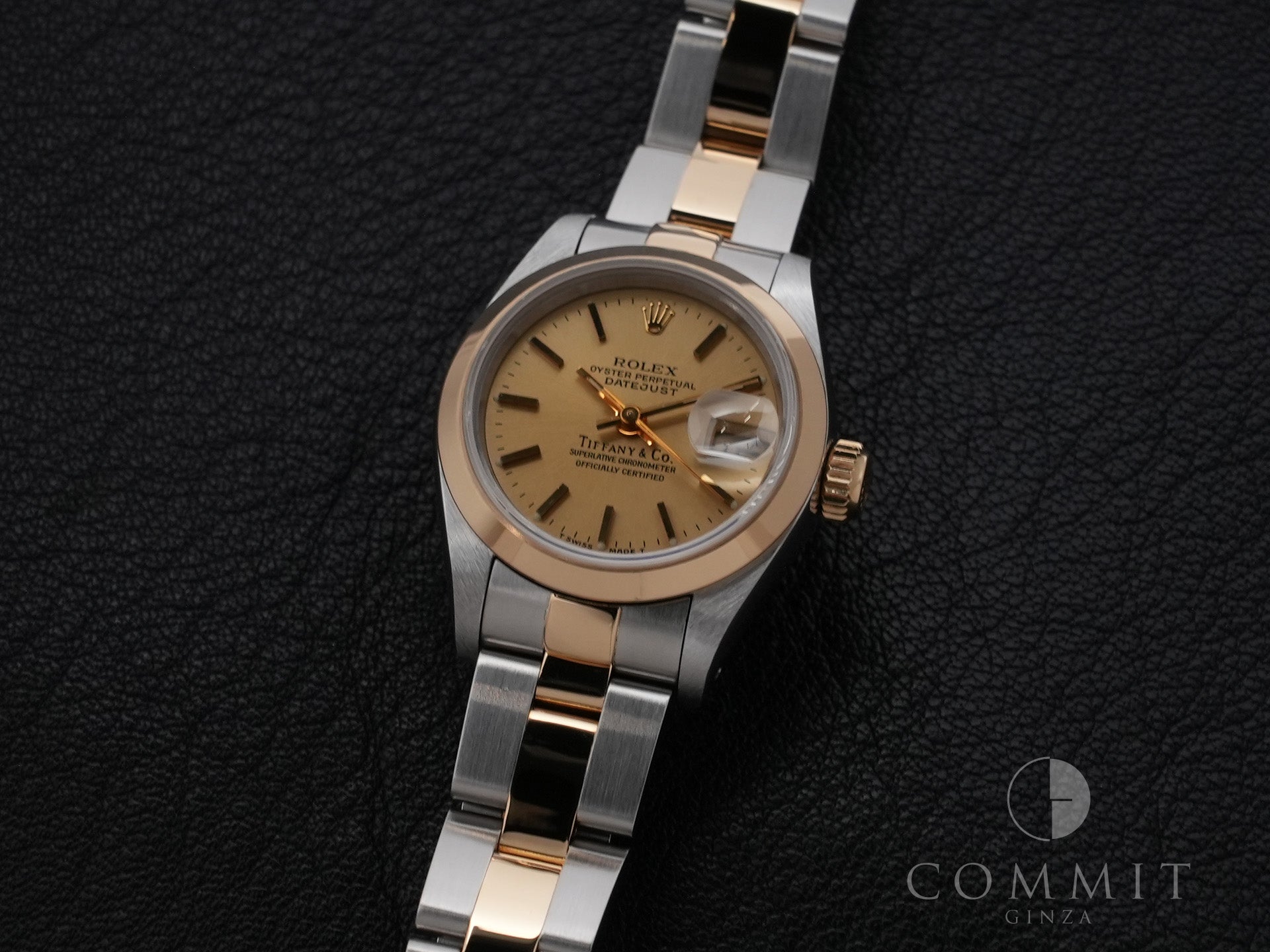 ロレックス デイトジャスト TIFFANY＆CO. Ref.69163 ステンレススチール/イエローゴールド シャンパン文字盤