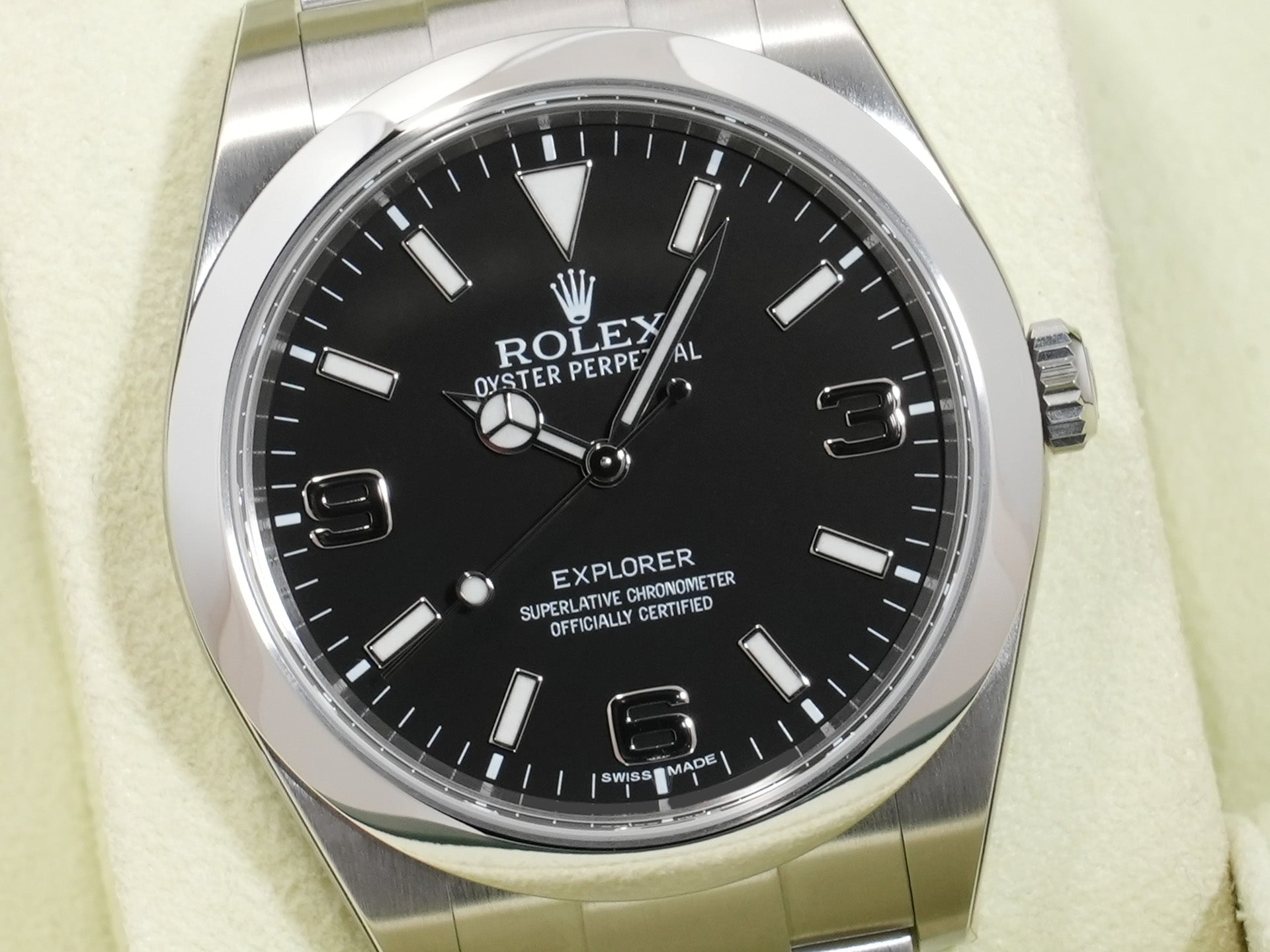 ロレックス エクスプローラーI Ref.214270 ステンレススチール ブラック文字盤