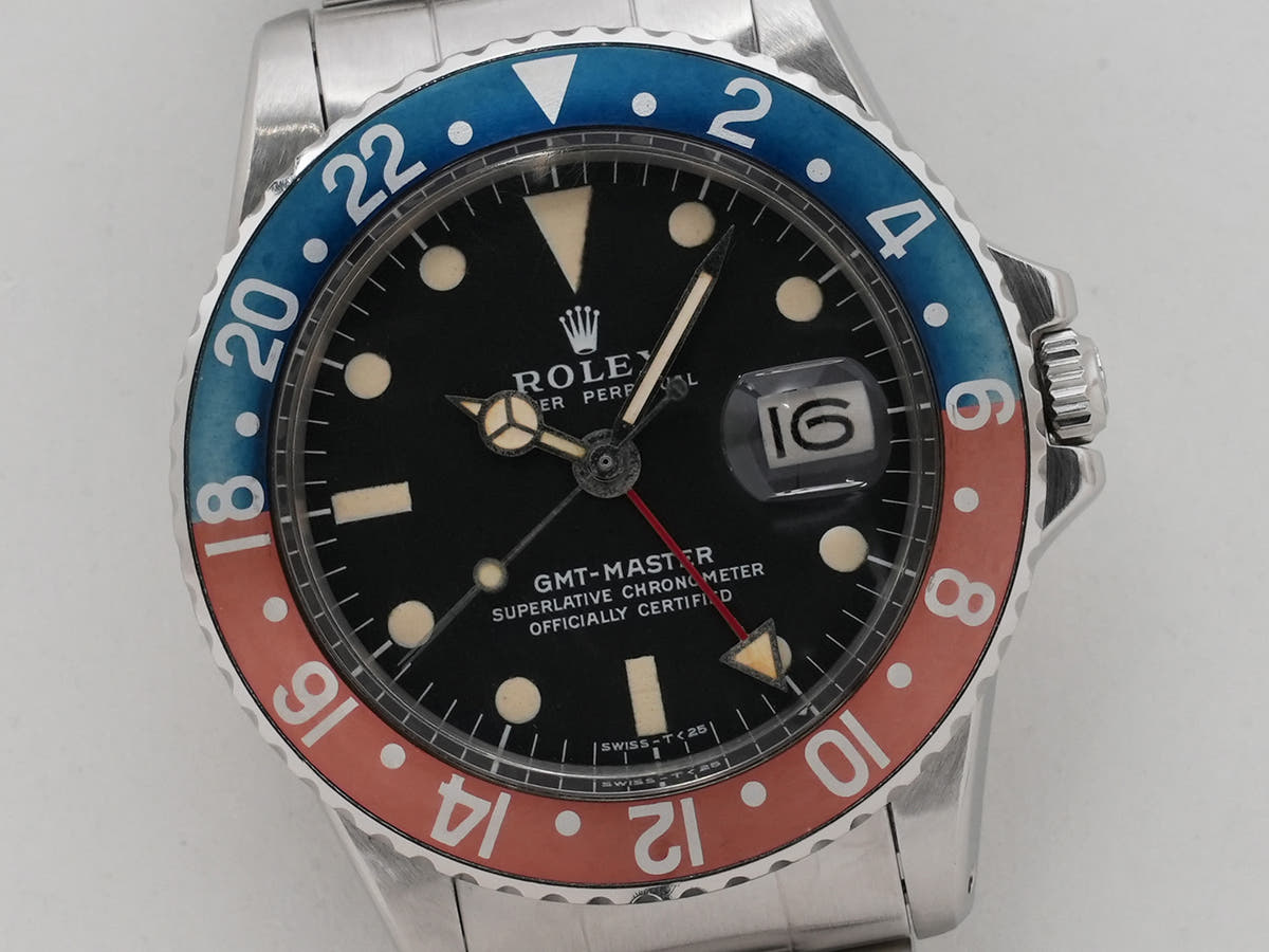 ロレックス GMTマスター Ref.1675 SS ブラック文字盤 中古 f5zmiwto