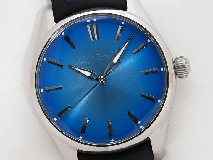 H.モーザー パイオニア センターセコンド Ref.3200-1217 SS アークティックブルー文字盤 美中古 s9qxrwde