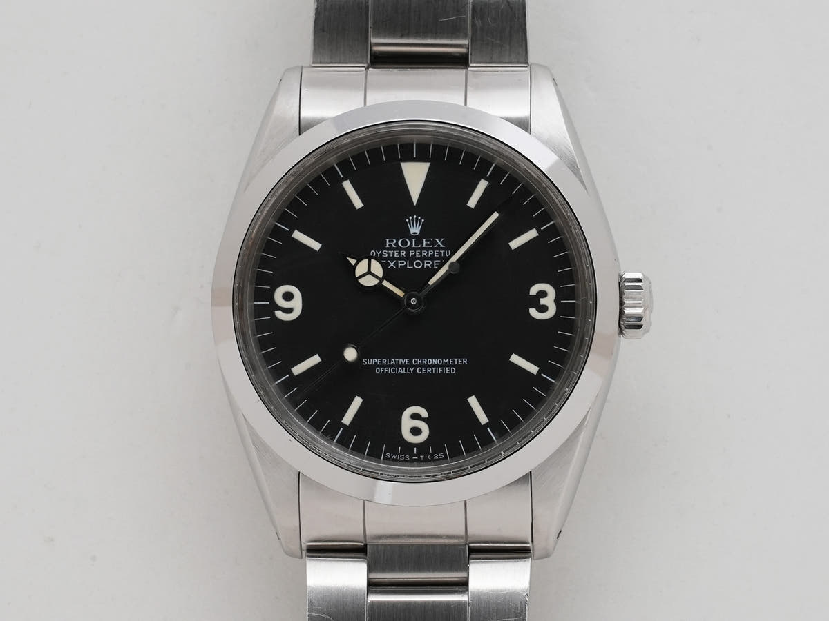 Rolex Explorer I Ref.1016 SS Black Dial Used xuhcf7x8