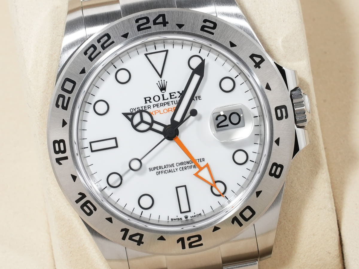 ロレックス エクスプローラーII Ref.226570 SS ホワイト文字盤 未使用 96msjt3p