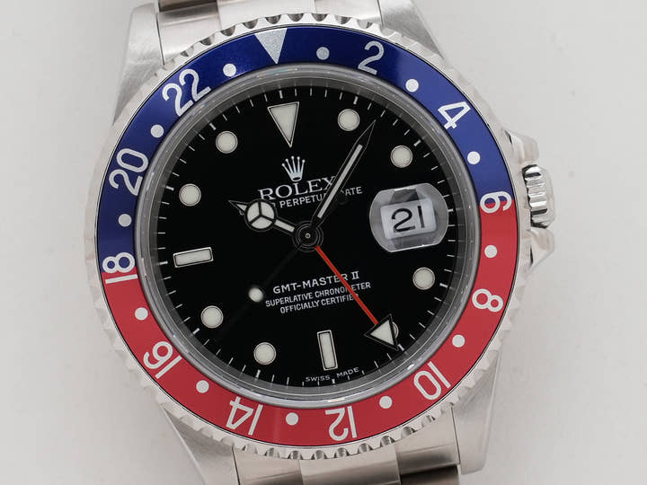 Rolex GMT-Master II Ref. 16710 Stainless Steel Black Dial Oyster Bracelet