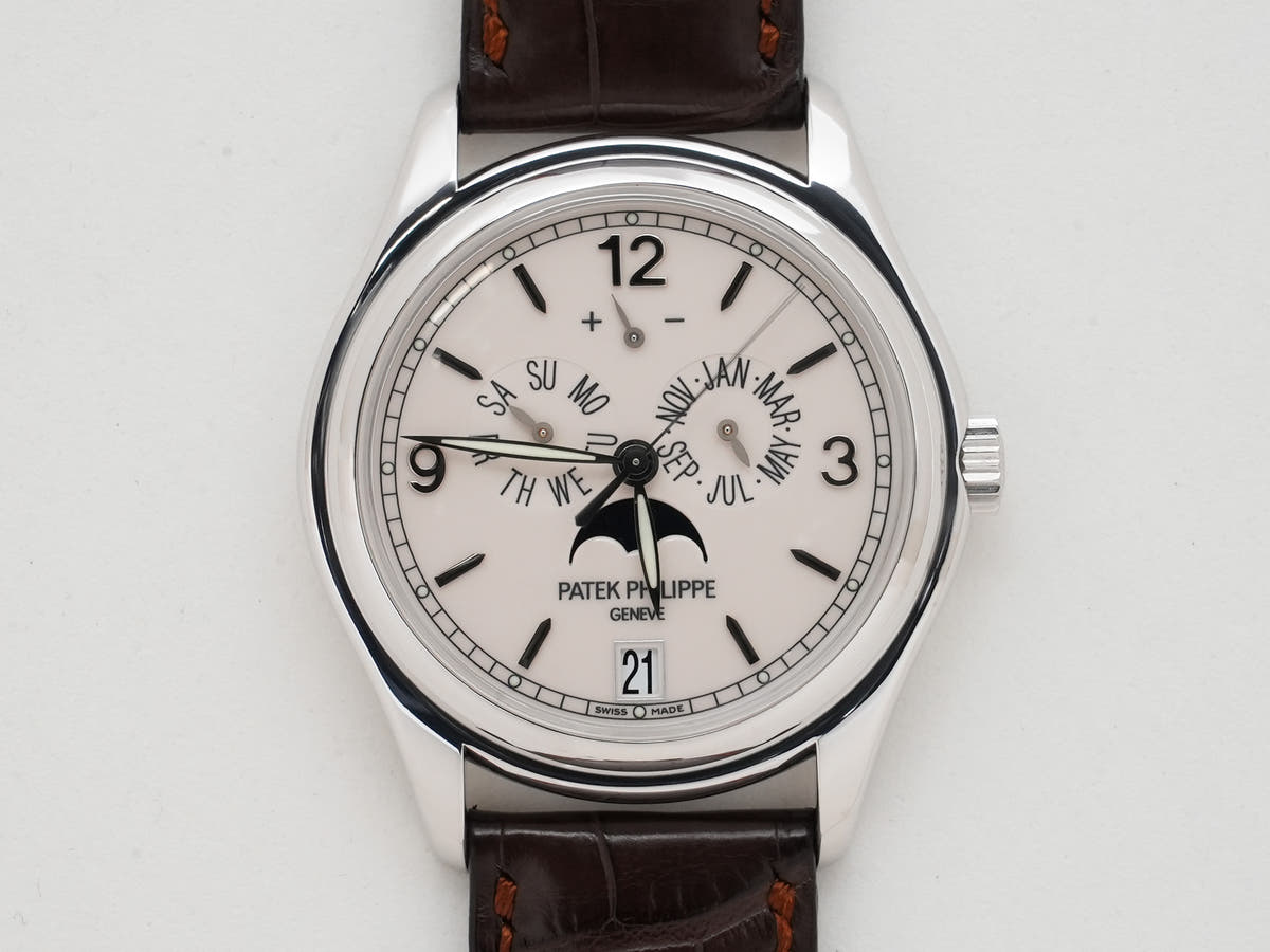 Patek Philippe Annual Calendar Moon Phase Ref.5146G-001 18KWG Ivory Dial Used tqxbske3