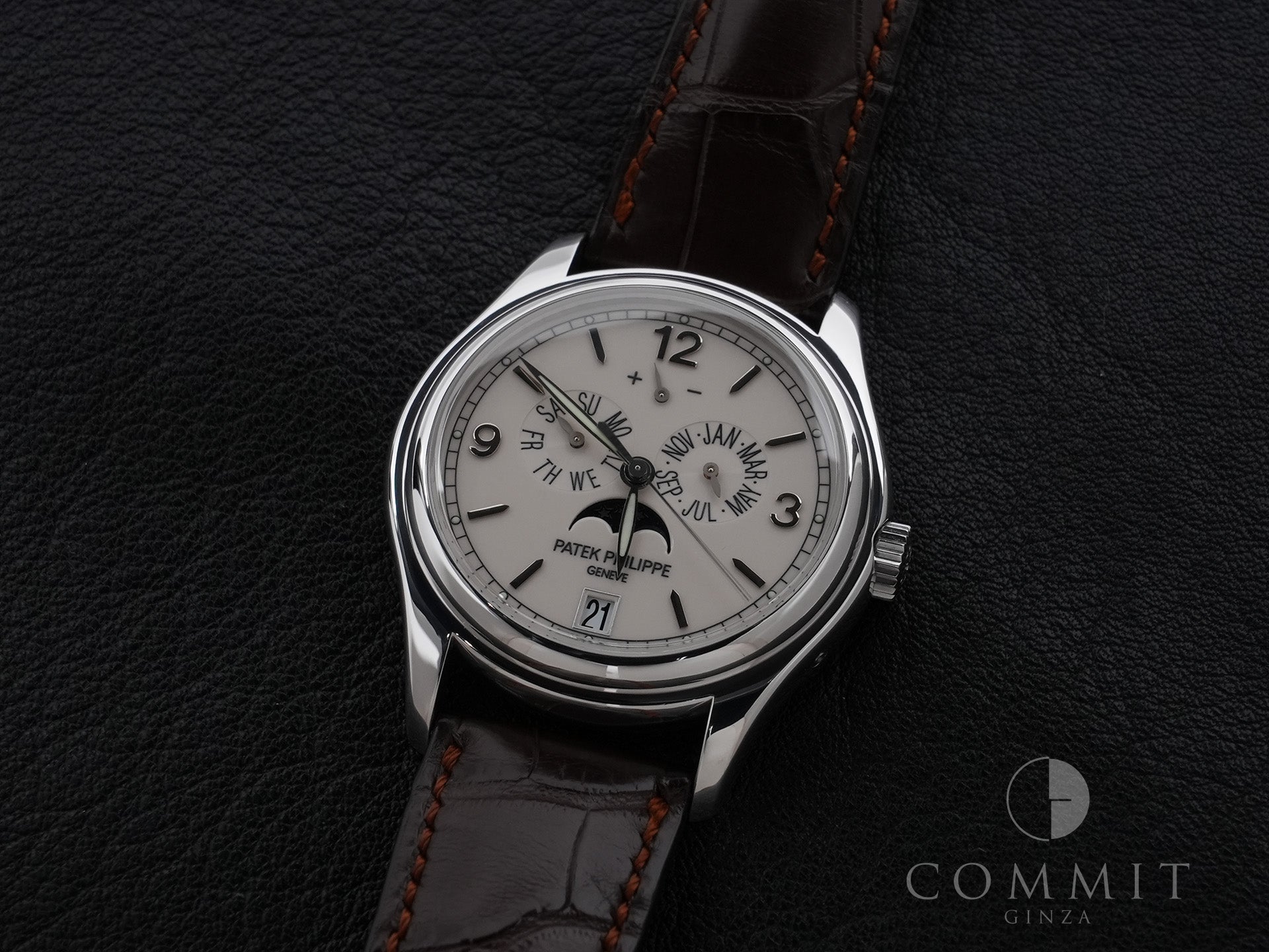 Patek Philippe Annual Calendar Moon Phase Ref.5146G-001 18KWG Ivory Dial Used tqxbske3