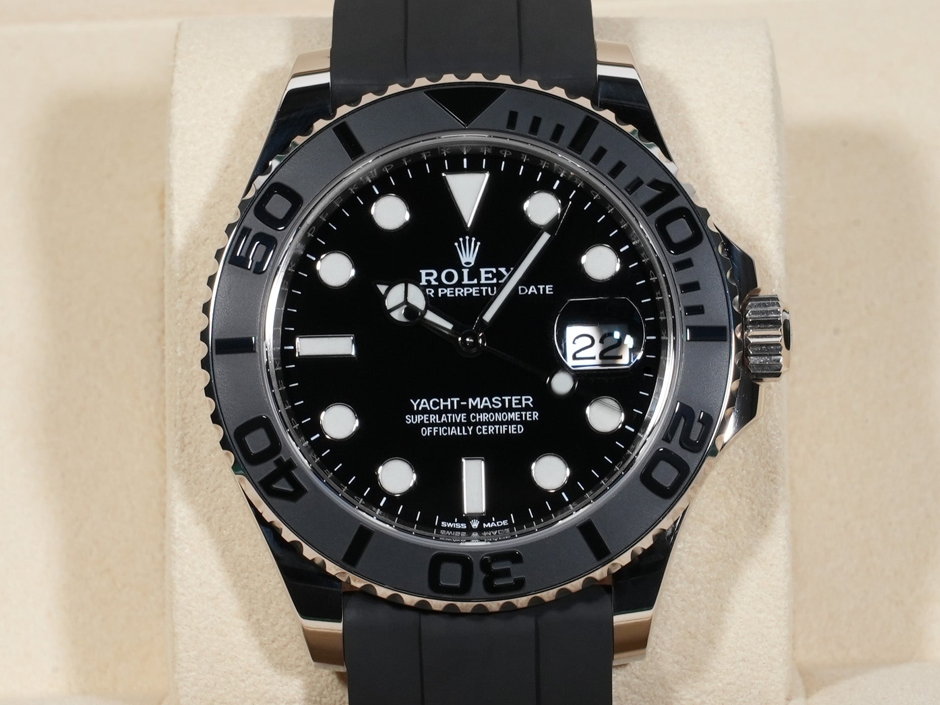 ロレックス ヨットマスター42 Ref.226659 18KWG ブラック文字盤 美品 taxrbo25