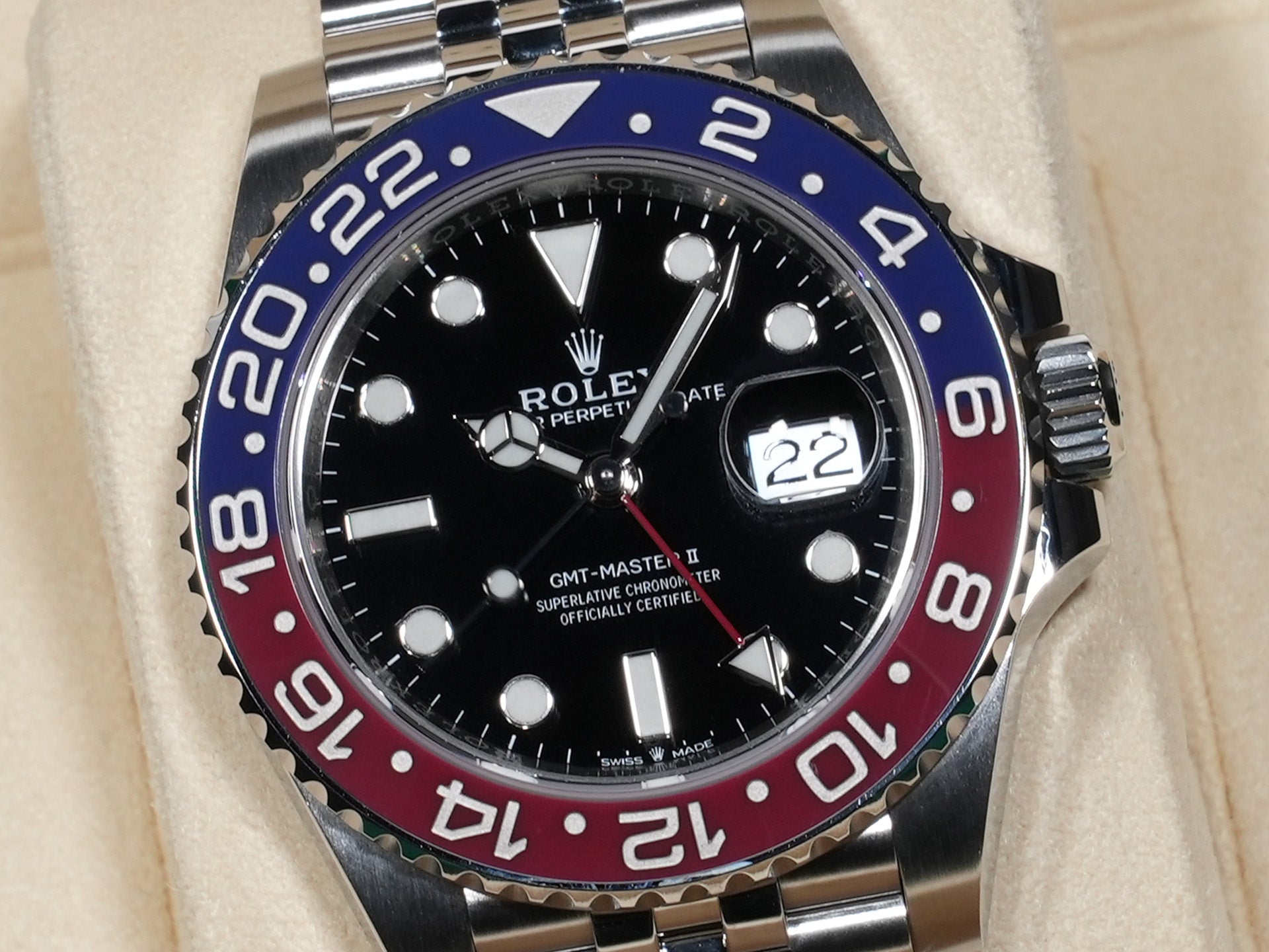ロレックス GMTマスターII Ref.126710BLRO SS ブラック文字盤 ジュビリーブレスレット 美品 ja7dxx2y