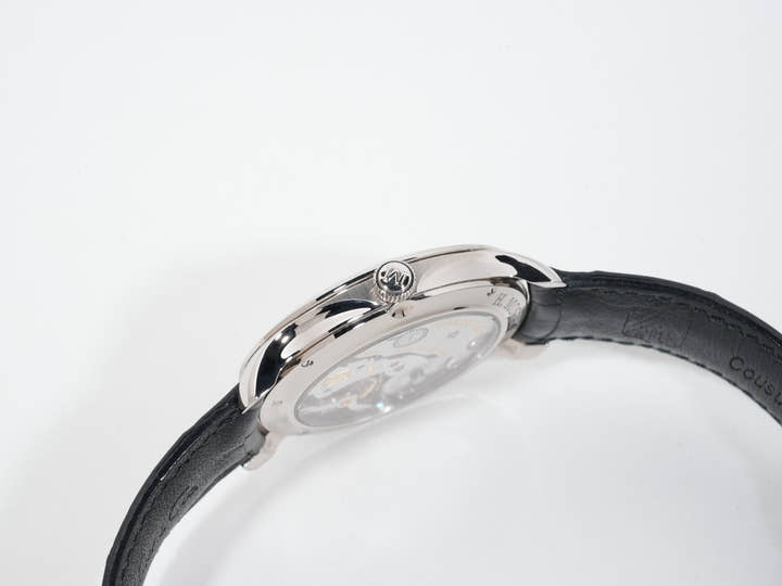 H.モーザー マユ Ref.321.503-002 18KWG ホワイト文字盤 美中古 fhb327jr