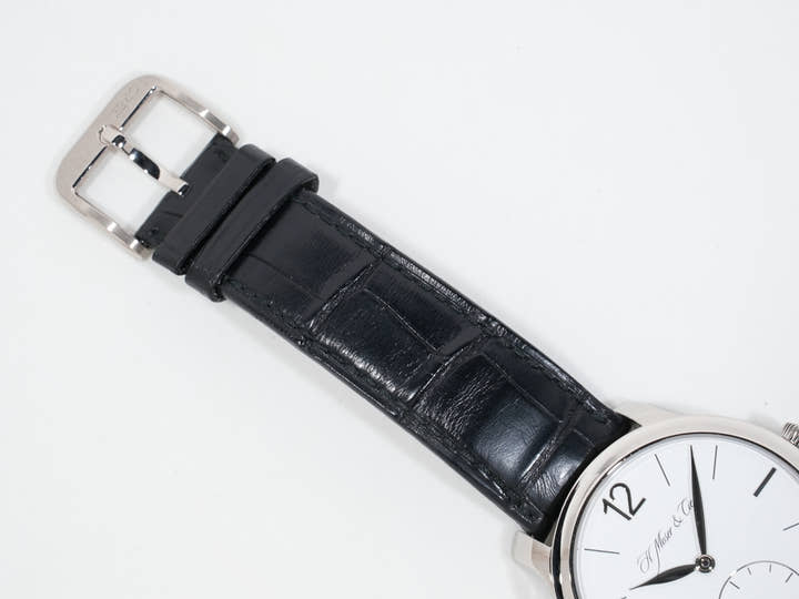H.モーザー マユ Ref.321.503-002 18KWG ホワイト文字盤 美中古 fhb327jr