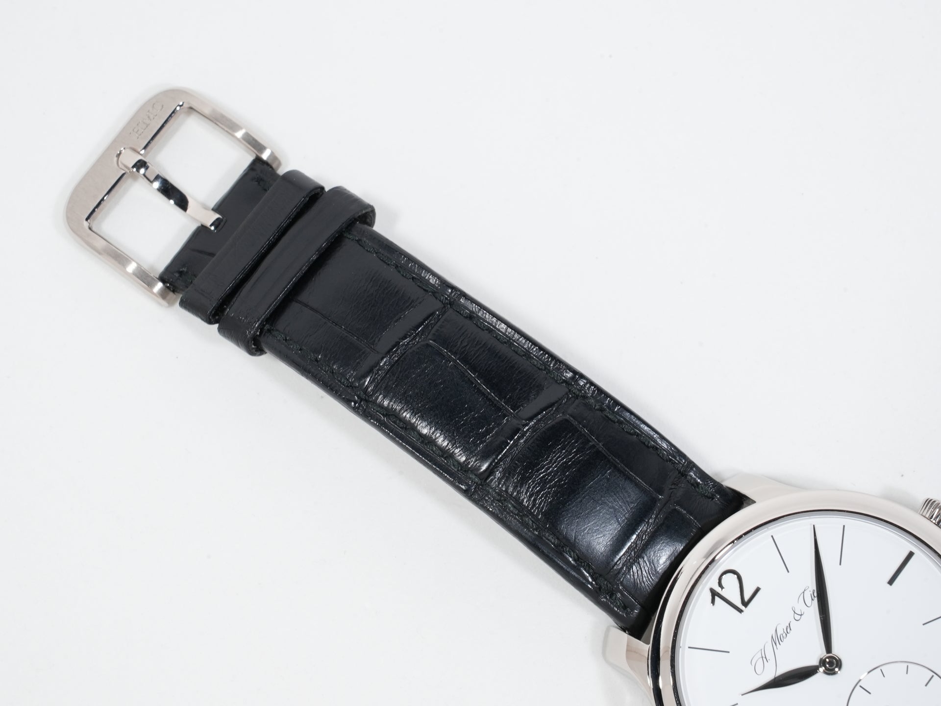 H.モーザー マユ Ref.321.503-002 18KWG ホワイト文字盤 美中古 fhb327jr