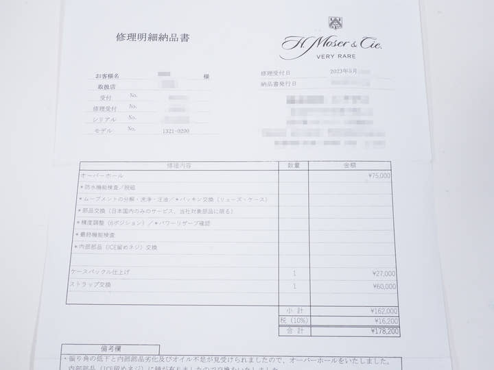 H.モーザー マユ Ref.321.503-002 18KWG ホワイト文字盤 美中古 fhb327jr