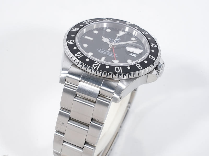 ロレックス GMTマスター Ref.16700 SS ブラック文字盤 オイスターブレスレット 中古 yt485gs8