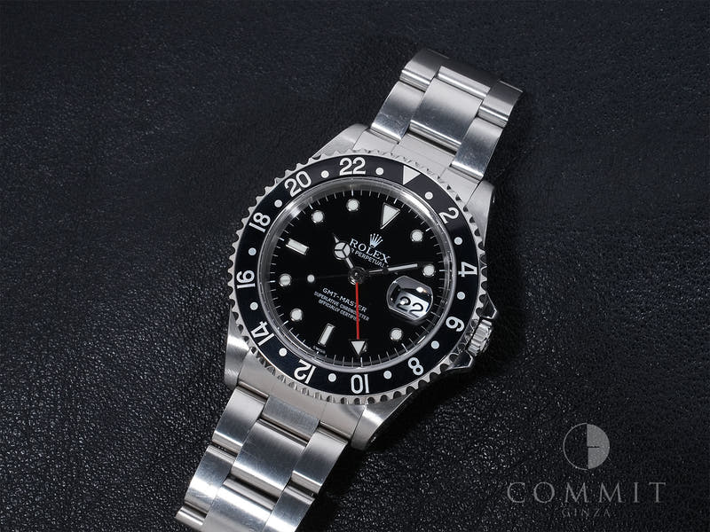 ロレックス GMTマスター Ref.16700 SS ブラック文字盤 オイスターブレスレット 中古 yt485gs8