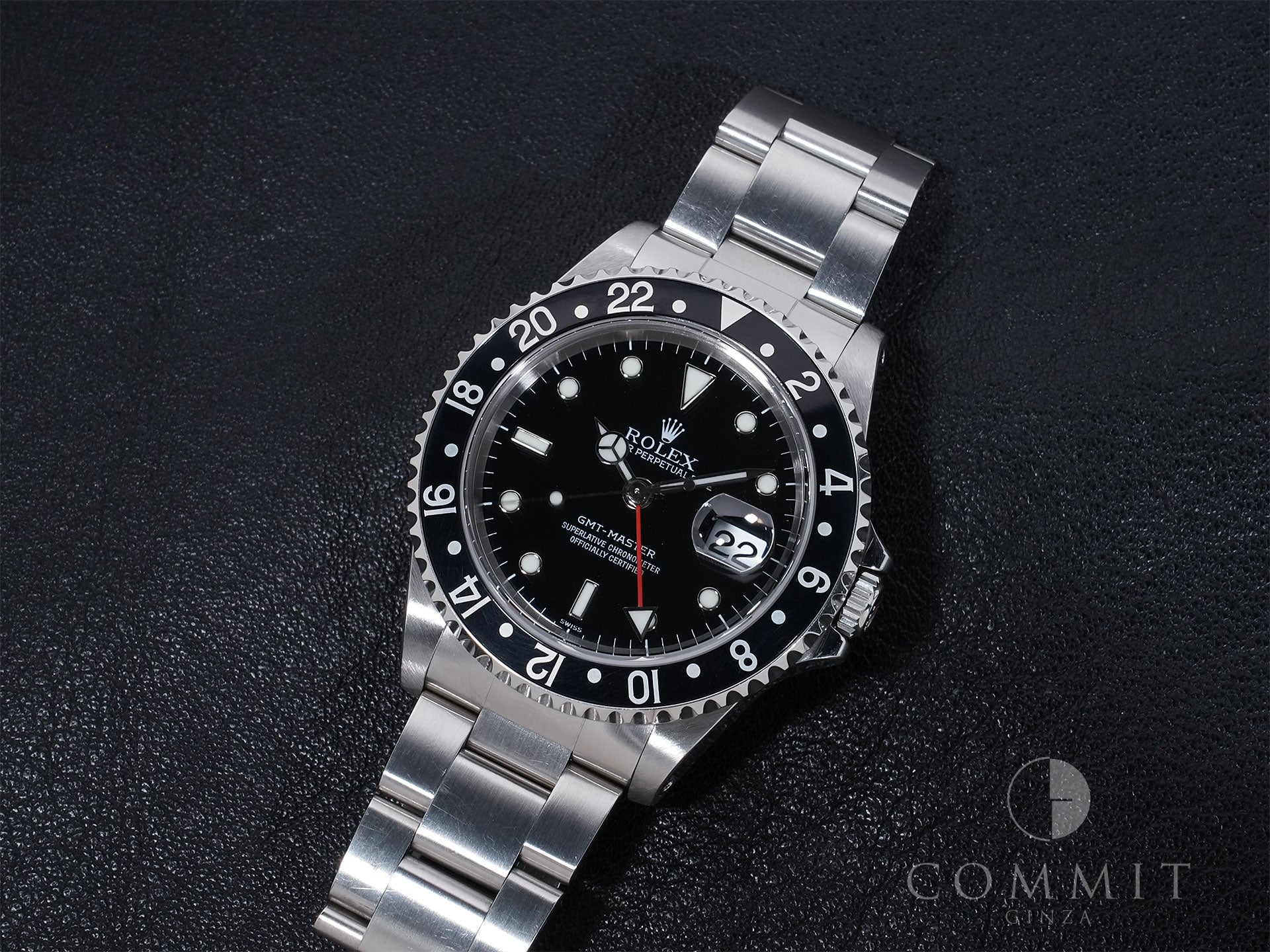 ロレックス GMTマスター Ref.16700 SS ブラック文字盤 オイスターブレスレット 中古 yt485gs8