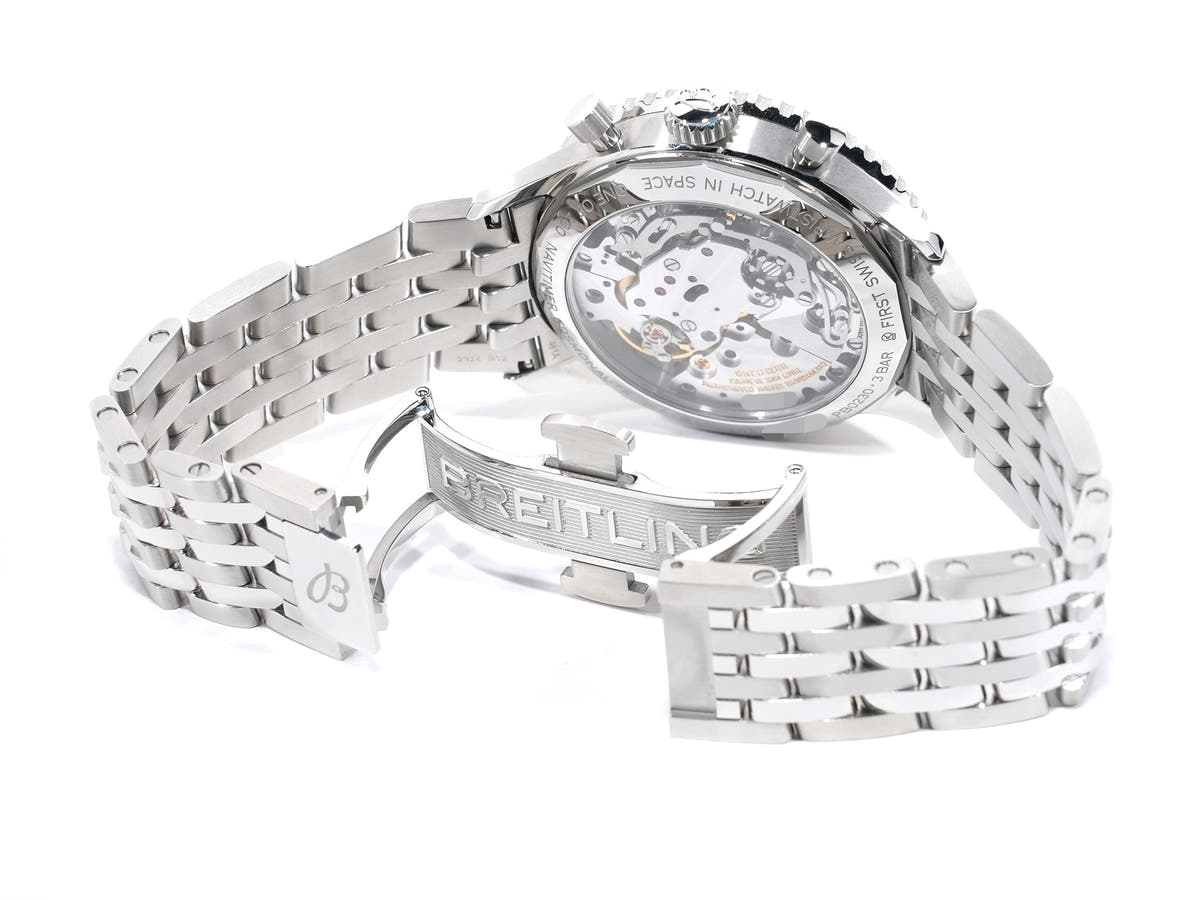 Breitling Navitimer B02 Chronograph 41 Cosmonaut Ref.PB02302A1B1A1 SS/PT Stratos Gray Dial Good Condition ud2wevje