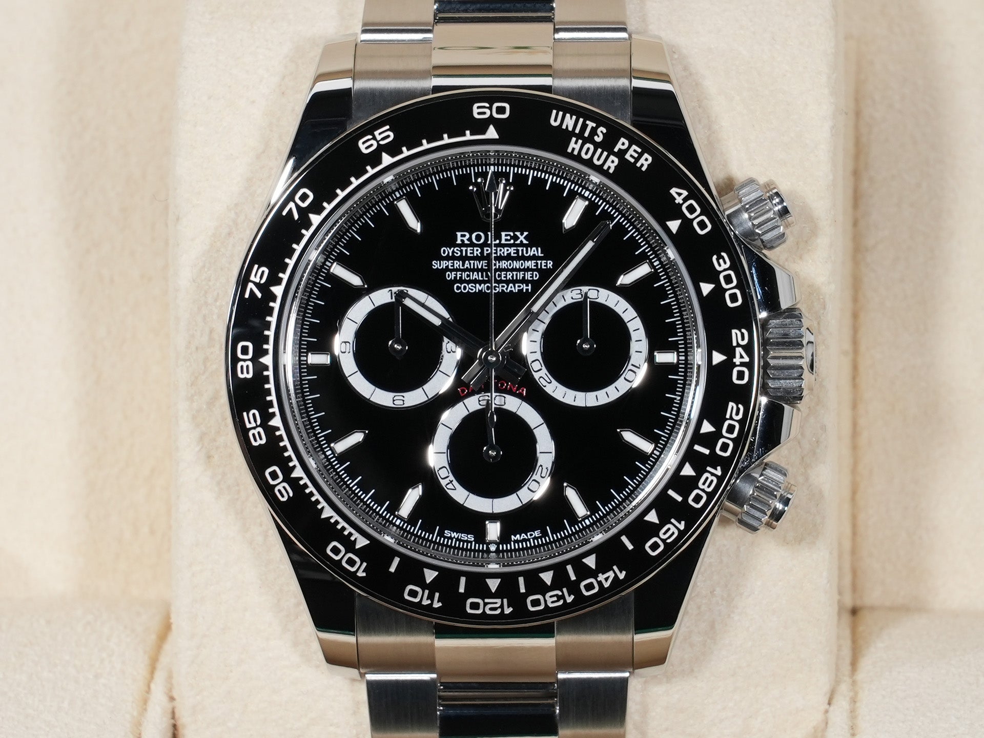 ロレックス デイトナ Ref.126500LN SS ブラック文字盤 未使用 72r7hq8w
