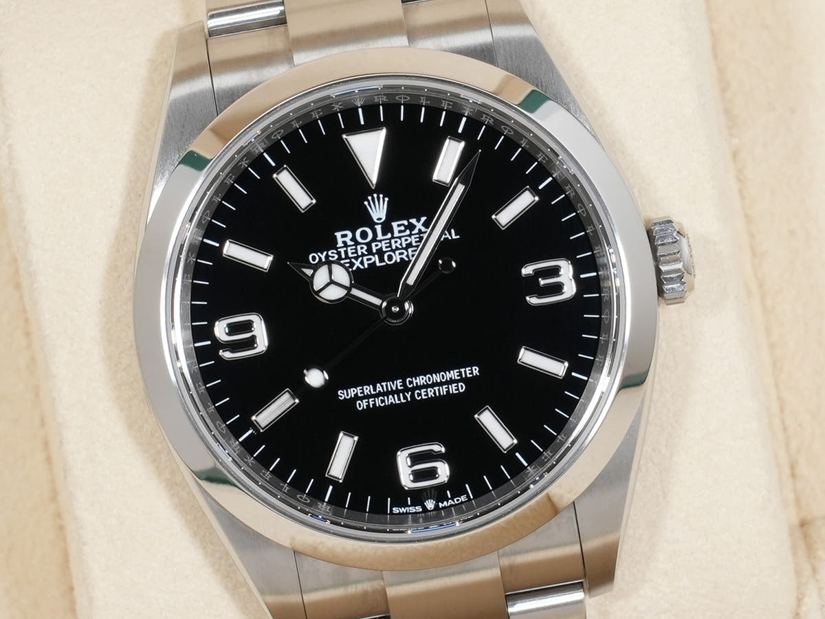 ロレックス エクスプローラー36 Ref.124270 SS ブラック文字盤 美品 7hpxwko6