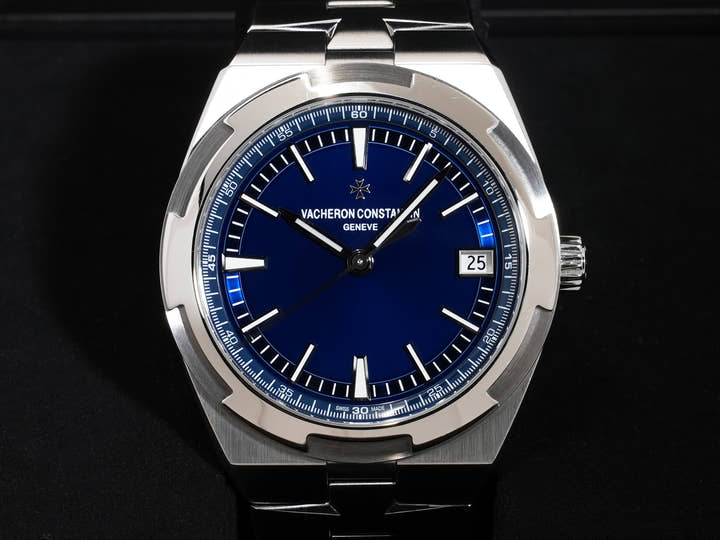ヴァシュロンコンスタンタン オーヴァーシーズ Ref.4500V/110A-B128 SS ブルー文字盤 中古 3cwkno8u