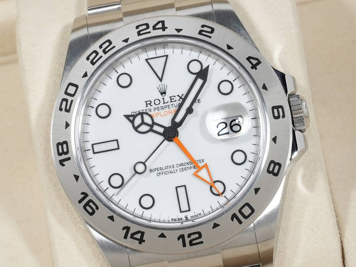 ロレックス エクスプローラーII Ref.226570 ステンレススチール ホワイト文字盤