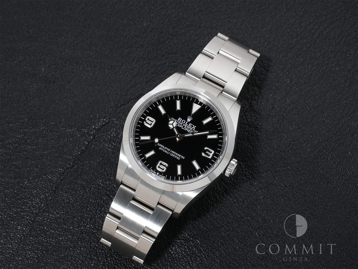 ロレックス エクスプローラー36 Ref.124270 SS ブラック文字盤 美中古 g85jehmc