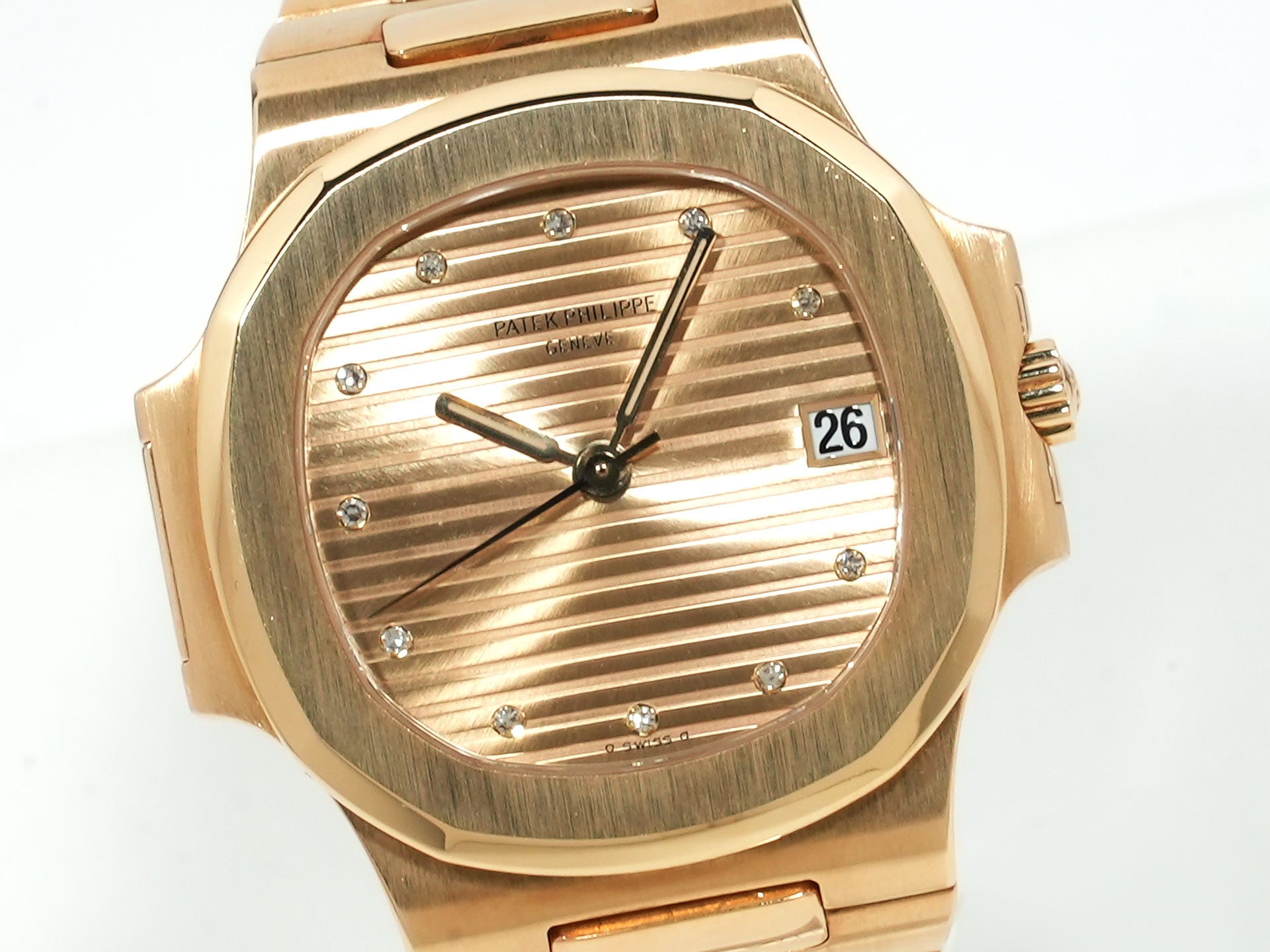 パテックフィリップ ノーチラス Ref.3800/1J-016 18KYG シャンパン11Pダイヤ文字盤 美中古 rfsa6jxr